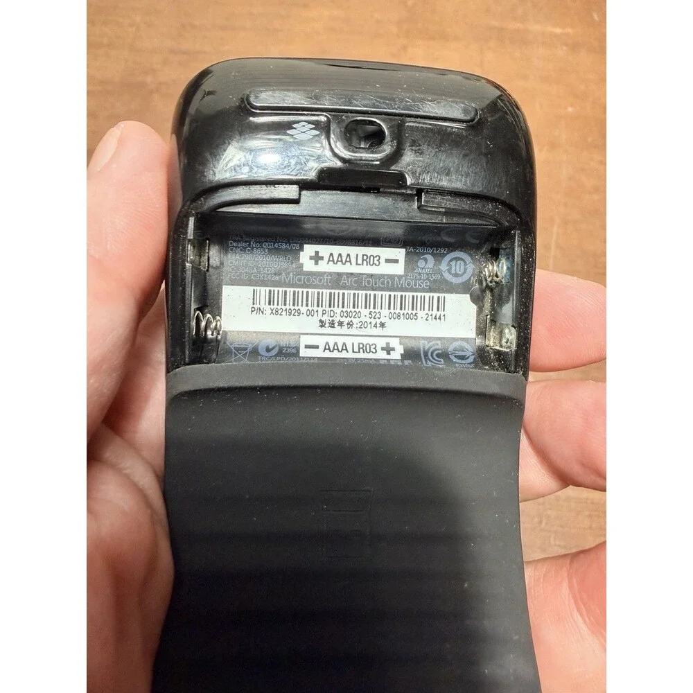 Microsoft Arc Touch Model: 1428 Wireless Touch Mouse with Dongle Tested